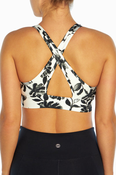 WHITE INK BLOT FLORAL
