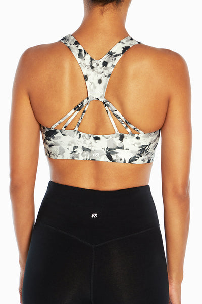 BLACK CHOPPED BRUSH FLORAL