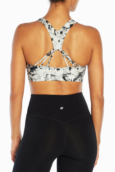 BLACK CHOPPED BRUSH FLORAL