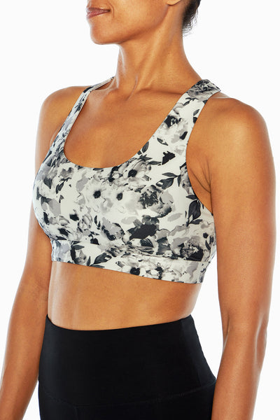 BLACK CHOPPED BRUSH FLORAL