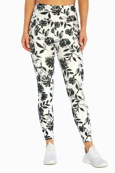 WHITE INK BLOT FLORAL