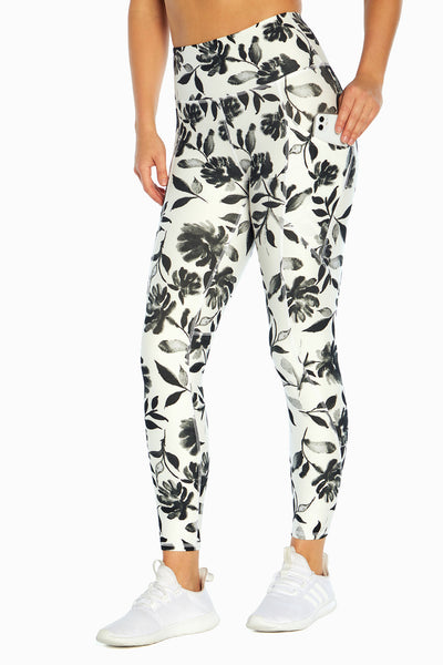WHITE INK BLOT FLORAL