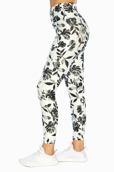 WHITE INK BLOT FLORAL