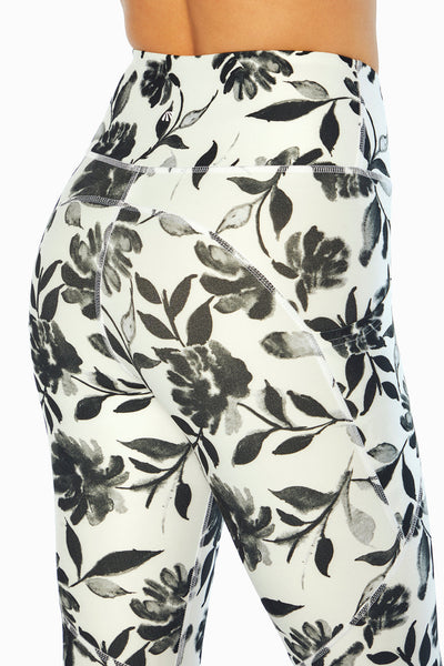 WHITE INK BLOT FLORAL