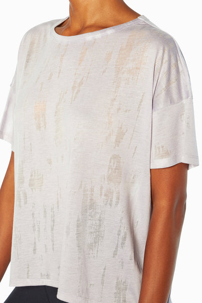 PURPLE HEATHER DISTRESS WASH BURNOUT